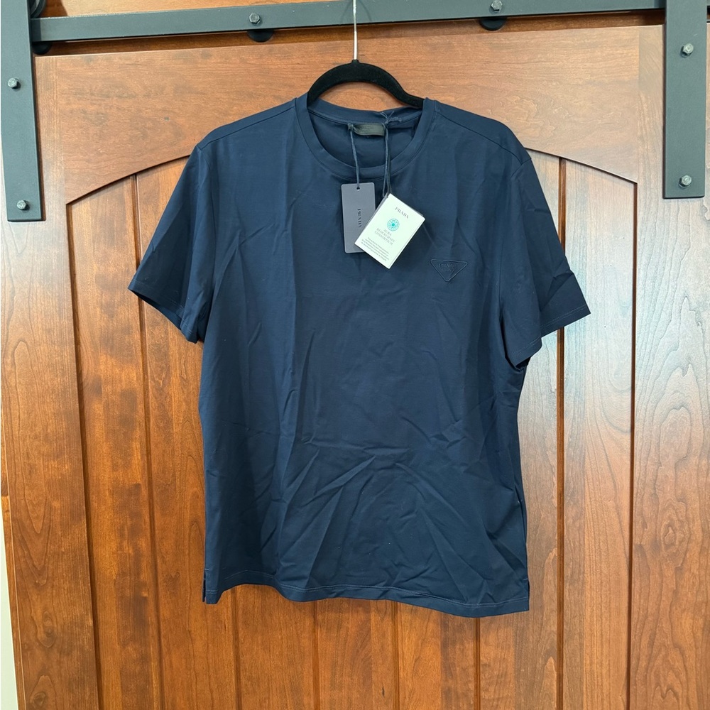 NWT Prada Blue Short Sleeve Tee